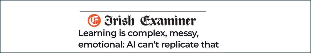 Article on how AI can't replicate the messiness of learning