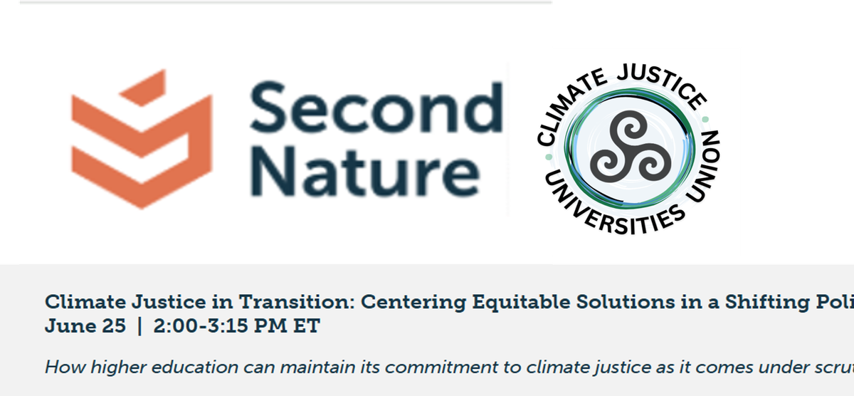 Climate Justice in Transition Webinar June 25th 2pm EST